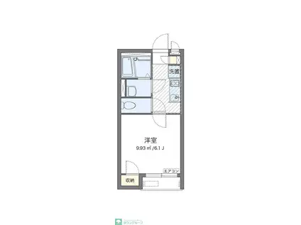 レオネクストペレグリン(1K/1階)の間取り写真