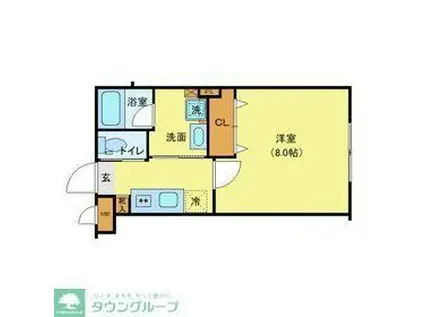 J-ARC上石神井(1K/1階)の間取り写真