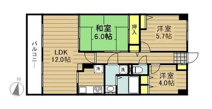 マ・メゾン寿 6階階 間取り