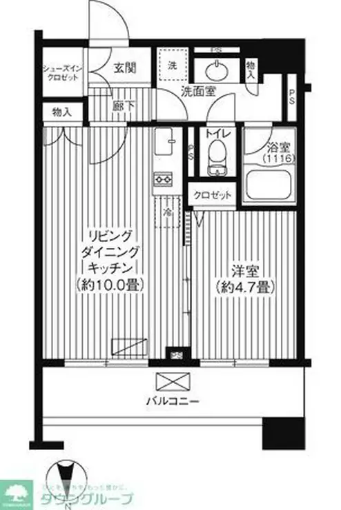 ピエス綱島 2階階 間取り