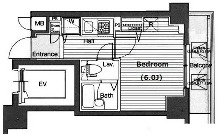 ガラ・ステーション四谷三丁目 10階階 間取り