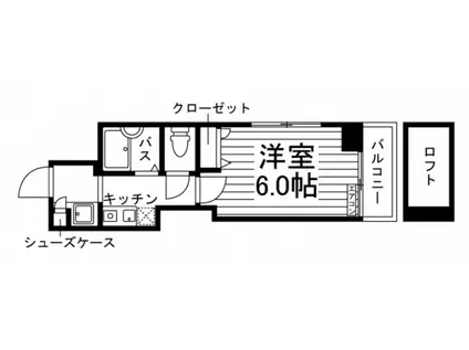 万寿寺ビル(1K/4階)の間取り写真