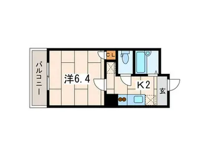 アートヒルズ横浜B棟(1K/1階)の間取り写真