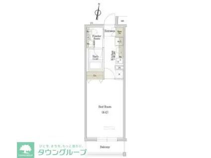 アーバネックス西新宿(1K/5階)の間取り写真