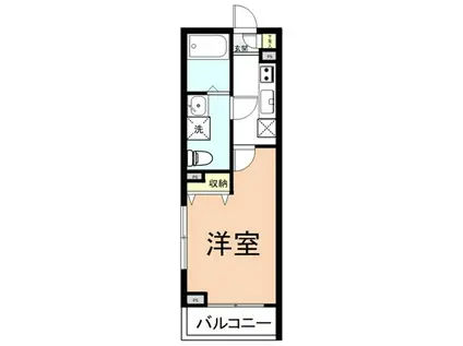 MURO三軒茶屋(1K/2階)の間取り写真
