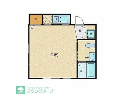 YS ビル(ワンルーム/3階)の間取り写真