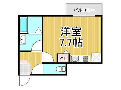 AILE南塚口5(ワンルーム/1階)の間取り写真