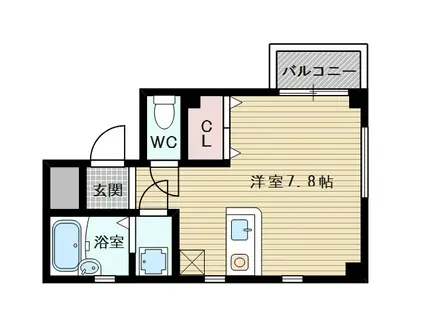 サンキャッスル菅原(ワンルーム/3階)の間取り写真