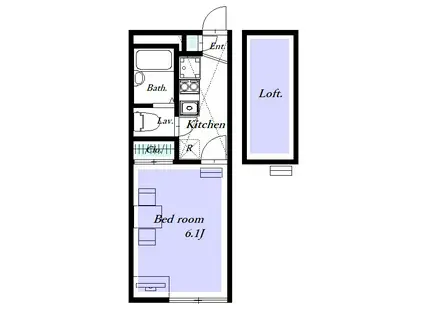 レオパレスFIOREIII(1K/1階)の間取り写真