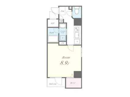 LUKICIA神楽坂(1K/7階)の間取り写真