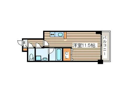 MCHATELET IZUMI CHUOU(ワンルーム/3階)の間取り写真