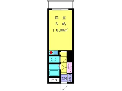 メゾン・トワゾー八王子(1K/3階)の間取り写真