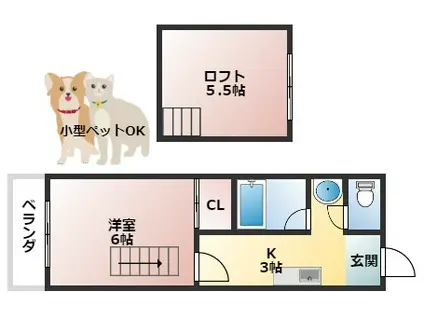 コムズスクエア大日(1K/4階)の間取り写真