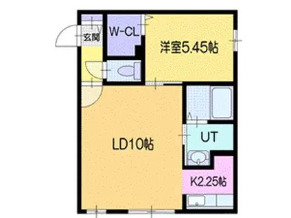 ライフライン7(1LDK/4階)の間取り写真