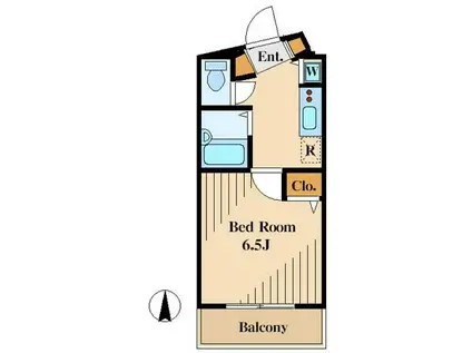 グランドガーラ渋谷(1K/6階)の間取り写真