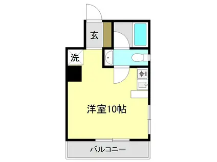 メゾンシャトーレ II(ワンルーム/3階)の間取り写真