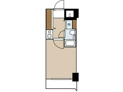 ライオンズプラザ本蓮沼(1K/13階)の間取り写真