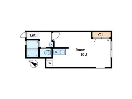 エム・フラワー (ワンルーム/1階)の間取り写真