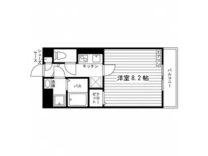 ルヴァンメゾン(1K/3階)の間取り写真