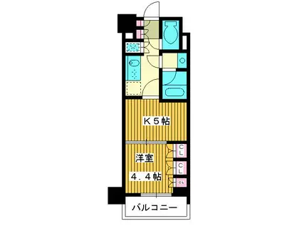 日神デュオステージ板橋駅前(1DK/11階)の間取り写真