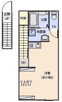 AP杜 愛子東(ワンルーム/2階)の間取り写真