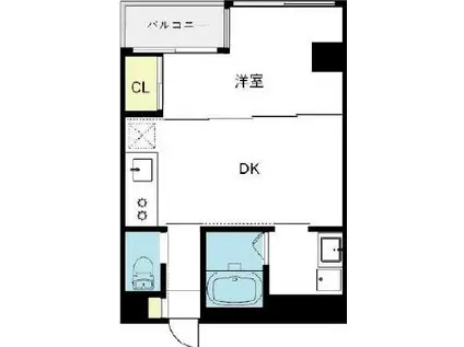 BELLTREE三宮ANNEX(1DK/6階)の間取り写真