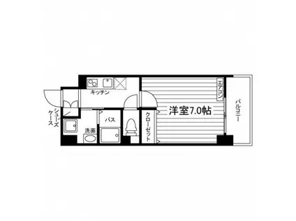 ミルディエス五十人町(1K/5階)の間取り写真