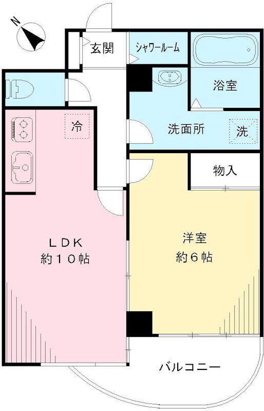 セレクトプラスワン(1LDK/2階)の間取り写真
