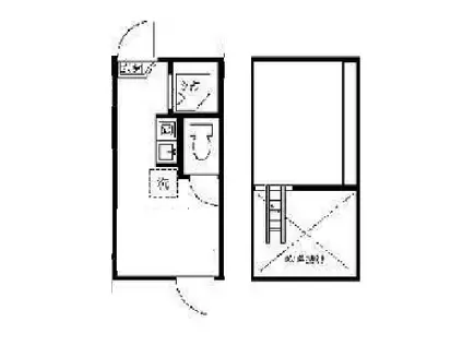 ティ・アーモ レディ(ワンルーム/1階)の間取り写真