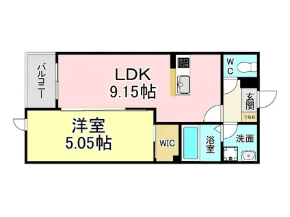 BRAVE BASE SAKURA(1LDK/1階)の間取り写真