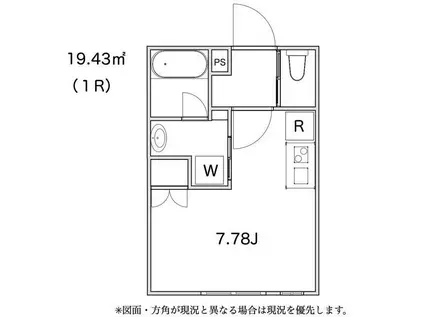 ラ ルーチェ(ワンルーム/2階)の間取り写真