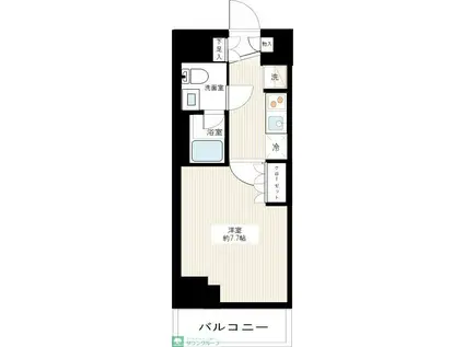 ARCOBALENO TAMAGAWA AZ(1K/5階)の間取り写真