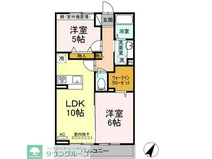 フロイデ代々木(1LDK/1階)の間取り写真