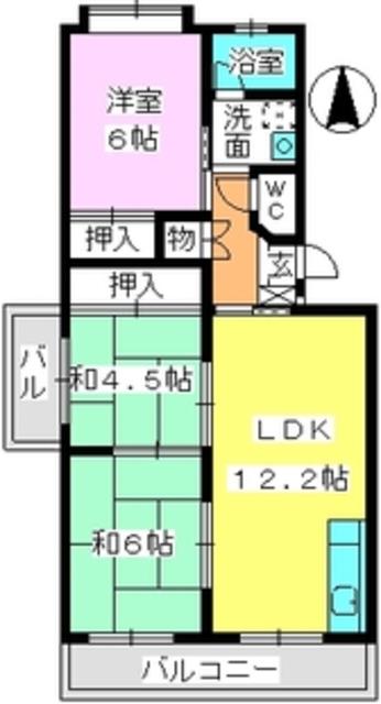 エクセレント塩浜(3LDK/4階)の間取り写真