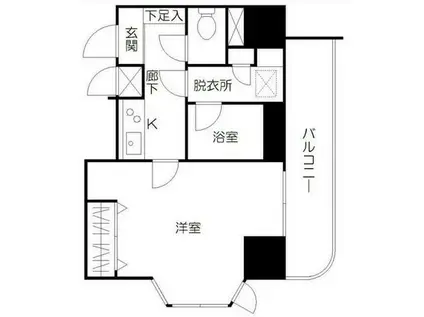 トーカンマンション神明町(1K/5階)の間取り写真