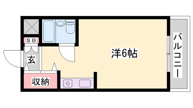 プリ・メゾン東加古川駅前(ワンルーム/5階)の間取り写真
