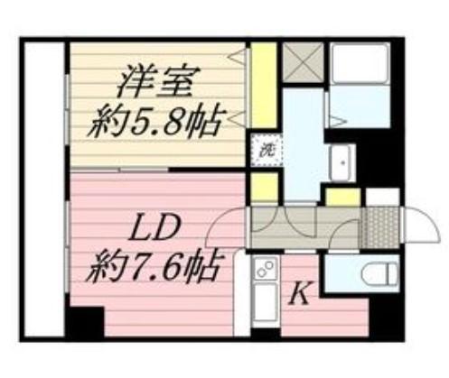 エスポアール千種(1LDK/3階)の間取り写真