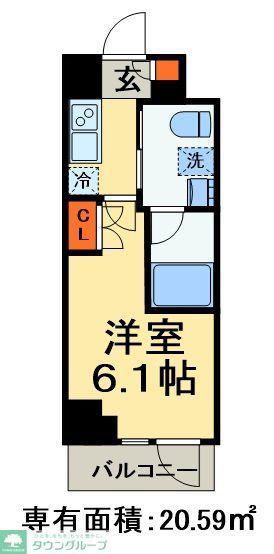アーバンパーク西船橋(1K/5階)の間取り写真