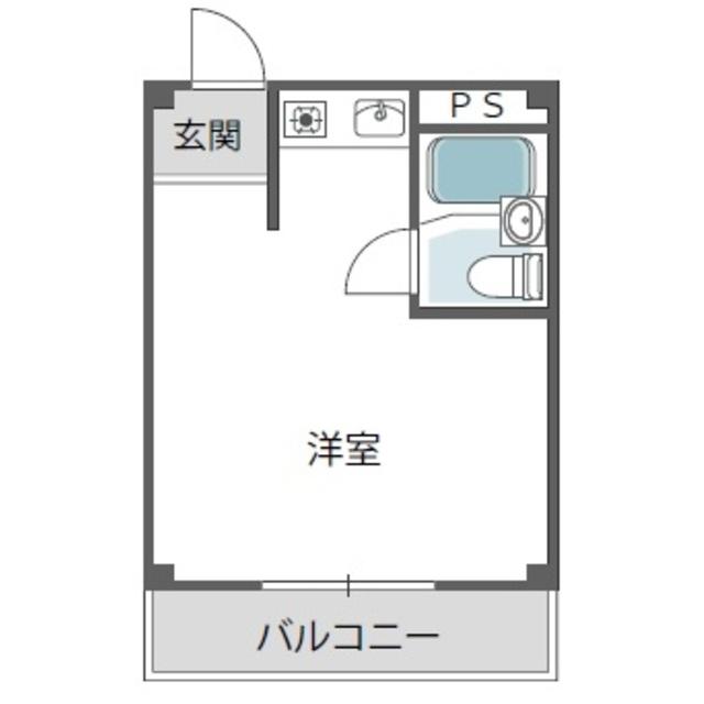 アーバンサイド(ワンルーム/3階)の間取り写真