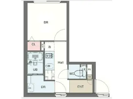 コンポジット清澄イースト(1K/1階)の間取り写真
