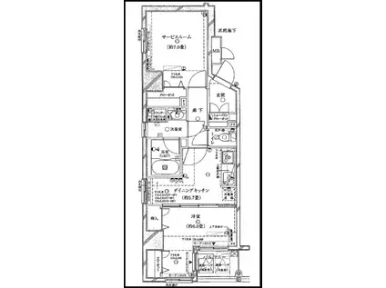 レヴィーナ東京八重洲通(1SLDK/6階)の間取り写真