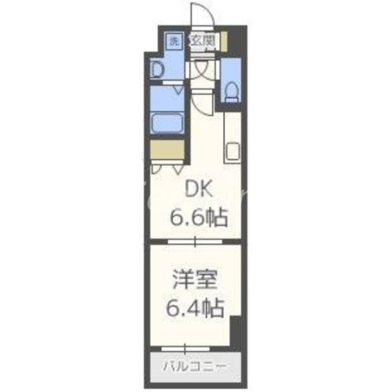 GRAMERCY JUSO-HIGASHI 3RD(1DK/5階)の間取り写真