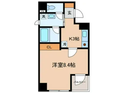 アーバン菊川(1K/7階)の間取り写真