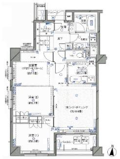クレッセント池上II(3LDK/3階)の間取り写真
