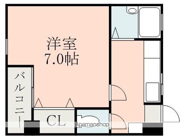 イモーレ真砂(1K/4階)の間取り写真