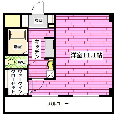 ロジュマン(1K/2階)の間取り写真