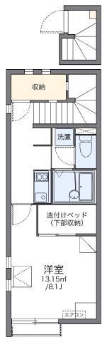 レオネクストYANNO3(1K/2階)の間取り写真