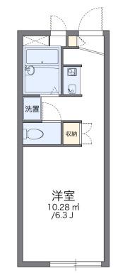 レオパレス猪名川(1K/1階)の間取り写真