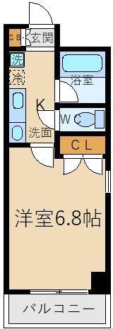 サンパラッツオ参番館(1K/2階)の間取り写真