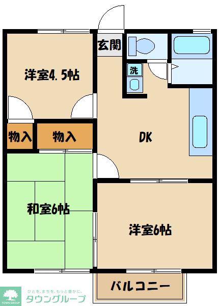 サンコーポ小島(3DK/2階)の間取り写真